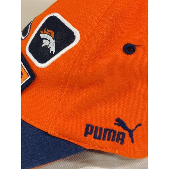 Denver Broncos Pro-Line Cap NFL Team Apparel Hat Velcro Adjustable PUMA - Picture 3 of 10